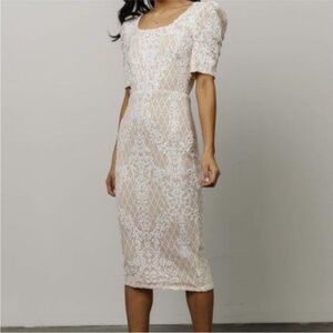 Baltic Born Odesa- White- champagne Sequin Bridal Dress